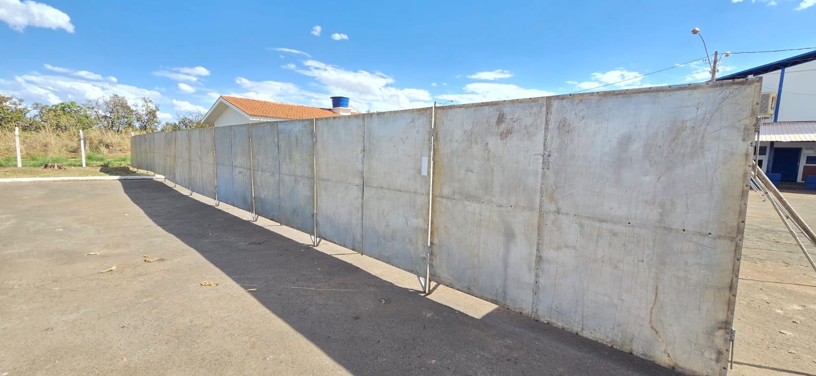 Guardrail em obra